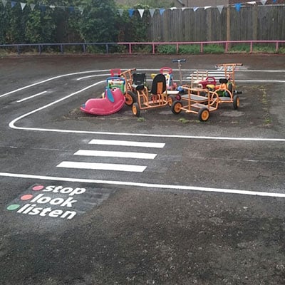 playground flooring markings