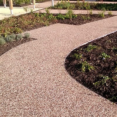 resin bonded surface