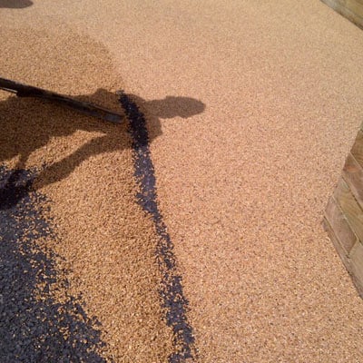 resin bound being installed