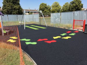 Wetpour in Westlands, Newcastle-under-Lyme