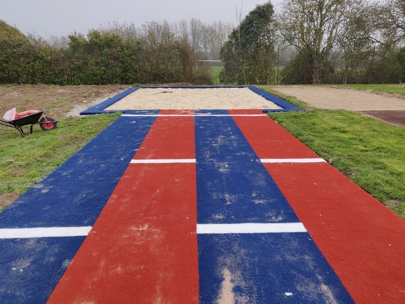 Long Jump Runway and High Jump Fan Installation in Derby