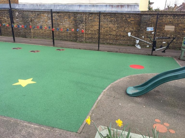 Spongy Playground Flooring Construction in Woking, Surrey