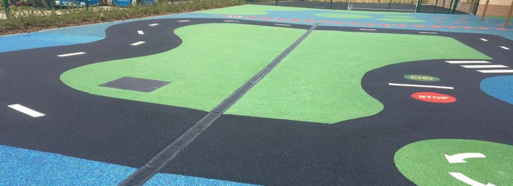 Playground Wet Pour Flooring in Northumberland