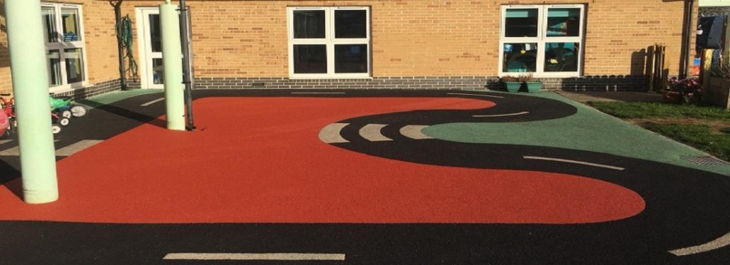 Wetpour Sports Court Flooring in Dartmouth