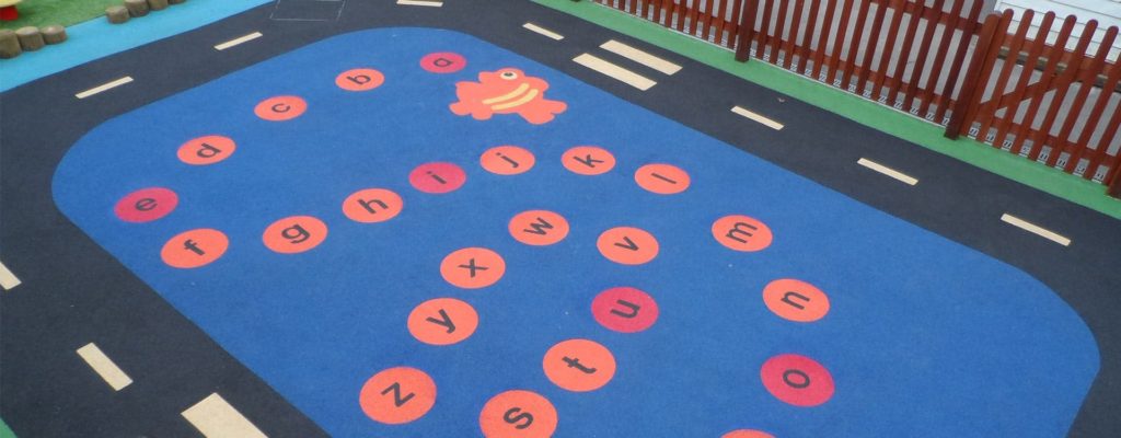 Wetpour Playground Surfacing Installation in Derby