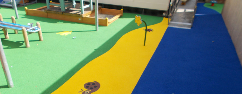 EPDM Rubber Wetpour Flooring in Newcastle, Tyne and Wear