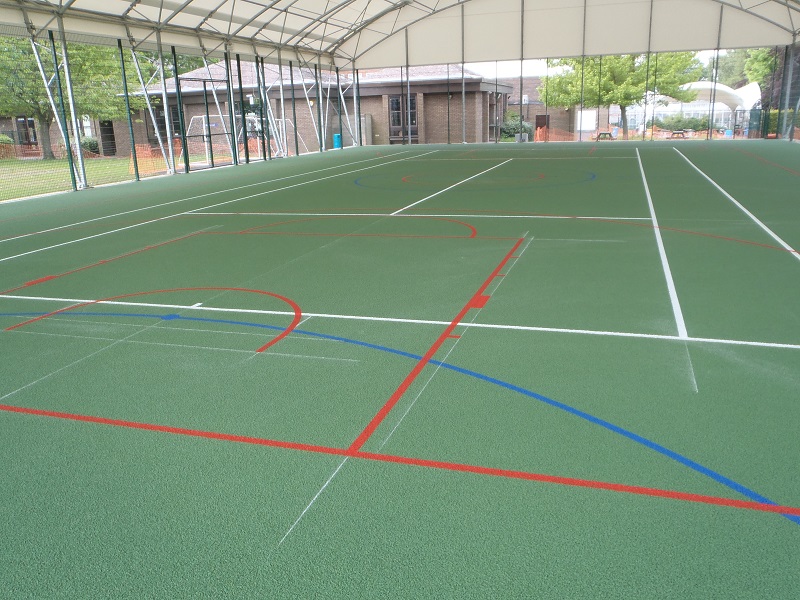 Macadam MUGA Painting in Cheltenham, Gloucestershire