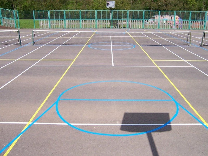 Polymeric MUGA in Haringey, London