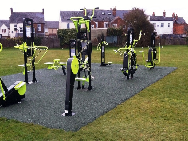 Rubber Mulch Daily Mile Track Installation in Coventry