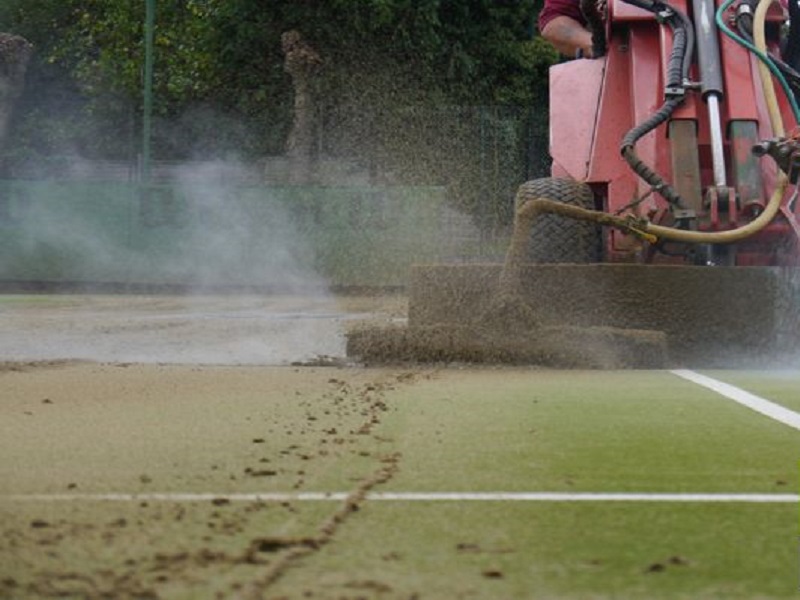 Polymeric Surface Basketball Court Installation in Cheadle, Cheshire