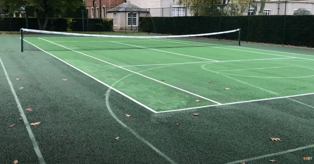 Residential Tennis Court Clean & Paint in Coventry