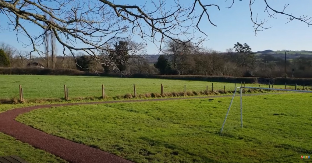 Rubber Mulch Daily Mile Track at a School in Manchester