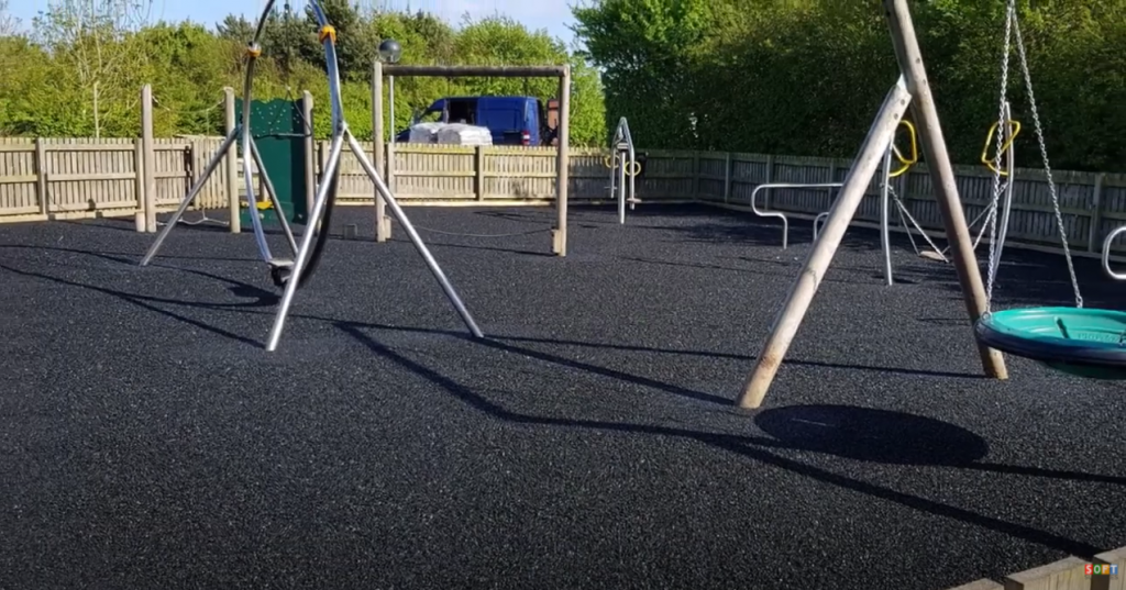 Large Wetpour Play Area Surface Installation in Stockport, Greater Manchester