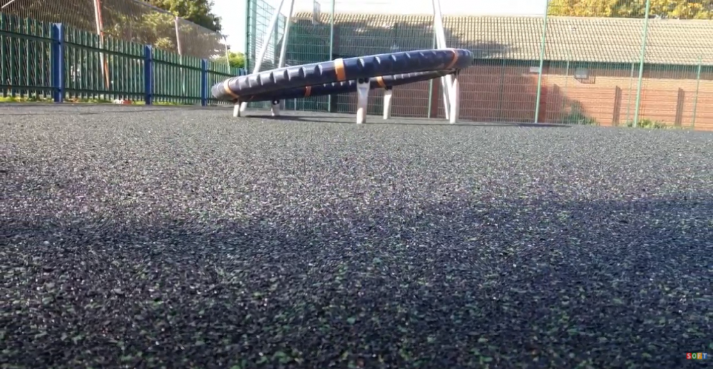 Black Wetpour Play Area with 5% Green Fleck in Swansea, Wales