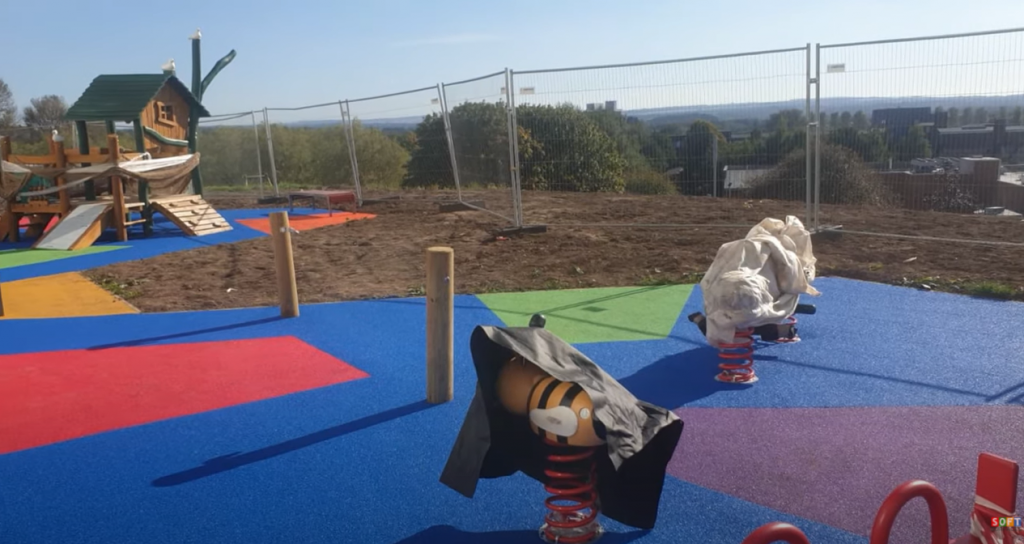 Coloured Wetpour Playground Design in Birmingham