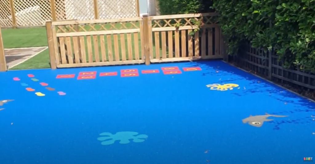 Wetpour Playground with Graphics in Salford, Greater Manchester