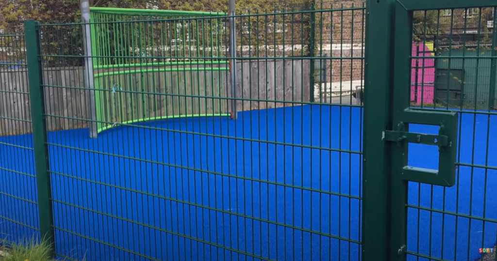 Wetpour Sports Court Flooring in Dartmouth, Devon