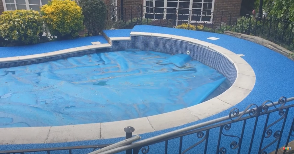 Wetpour Swimming Pool Surround Install in London