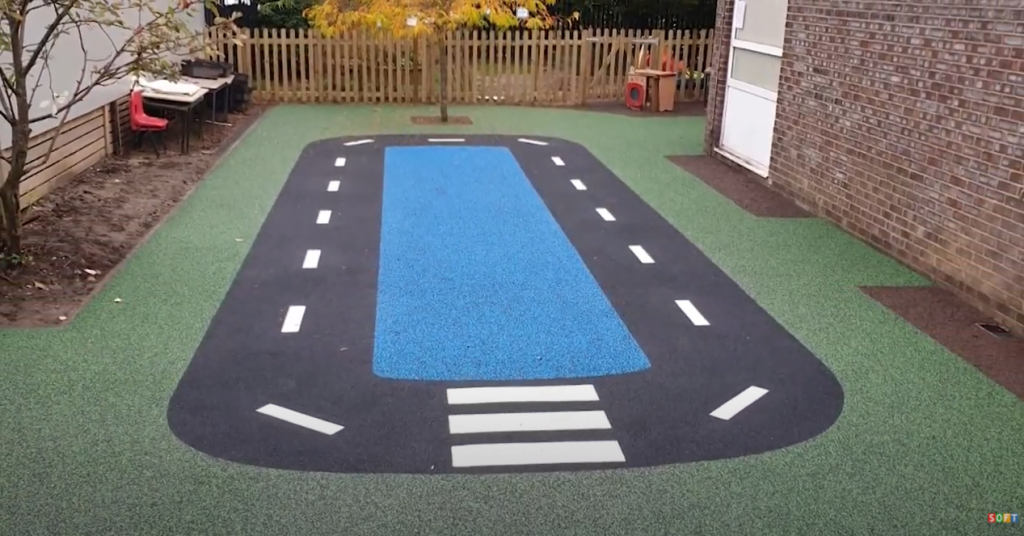 Wetpour and Rubber Mulch Playground Surfacing in Oxford